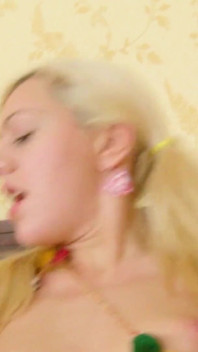 Sexy blonde skinny teen gets fucked in the ass by step brother with big cock