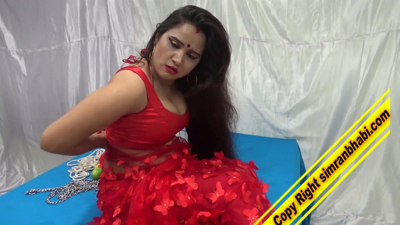 Sexwithsimran: Tied up simran bhabhi fucked hard in bed room