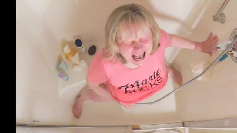 MarieRocks: Horny grandma is 66 and still rockin' the shower