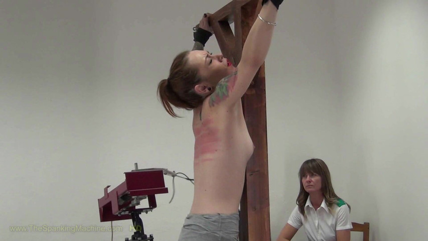 Foxy2 Spanking Machine - Bare Back Whipping (The Spanking Machine)