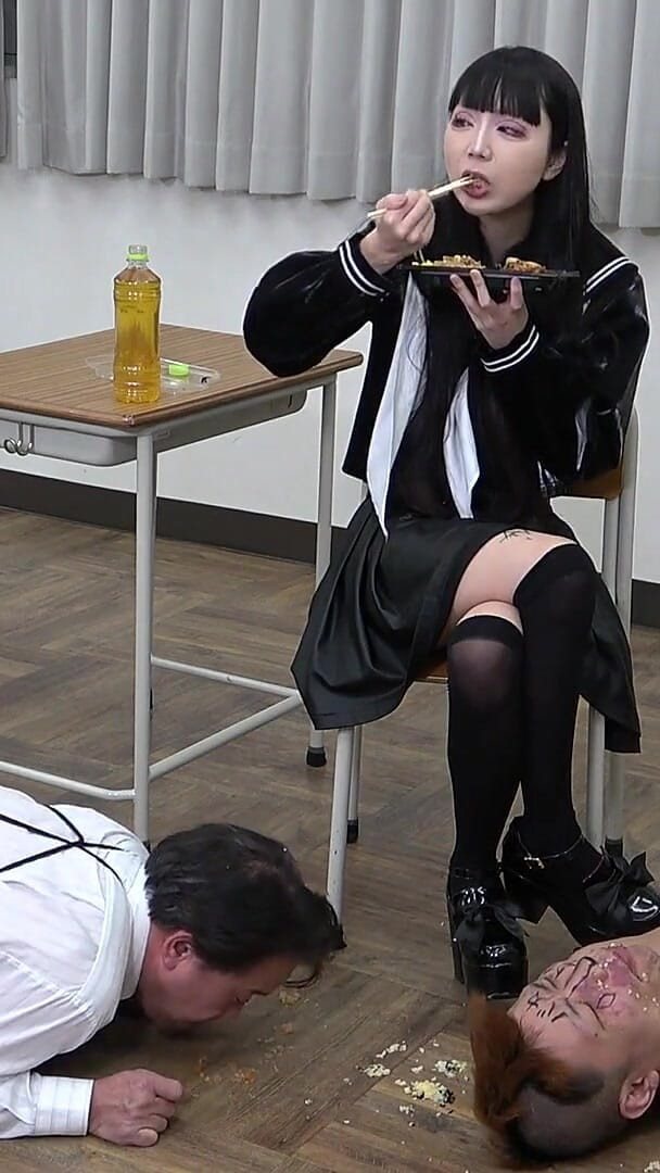 MistressLand: Raw Egg Throwing, Milk Shower, Food Spitting, Female Student Play...