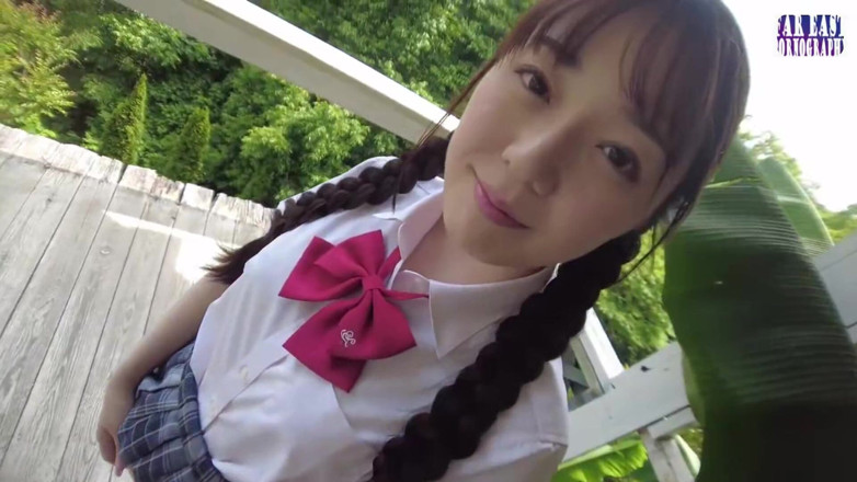 Far East pornography: Slick Outdoor Tease with a Pink Tipped F Cup Beauty...