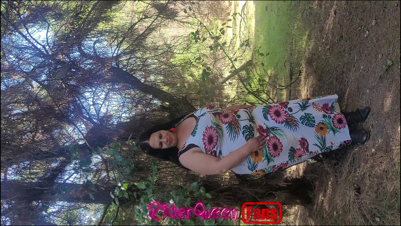 Riderqueen BBW Step Mom Latina Ebony: Riderqueen sam, na zewnątrz, filmy z fanami