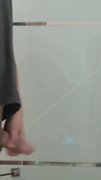 Guy Caught Pissing by Bathroom