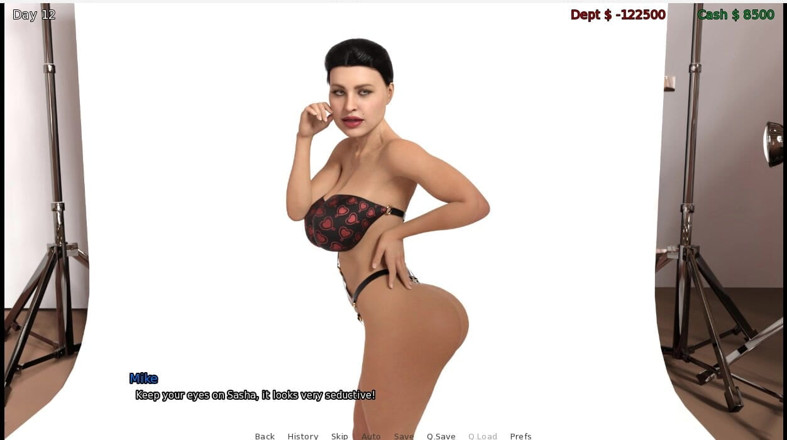 XXX Games Bunk: Грішний успіх - геймплей - рольова гра - табу - mike studio's - 1-а зйомка в нижній білизні
