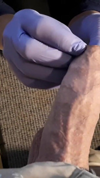 Foreskin Play in Latex Gloves... POV