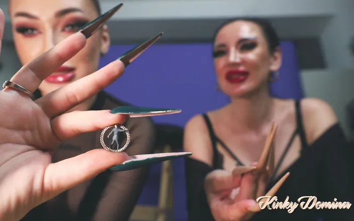 KinkyDomina: Giant Long Nails Vs Tiny Men