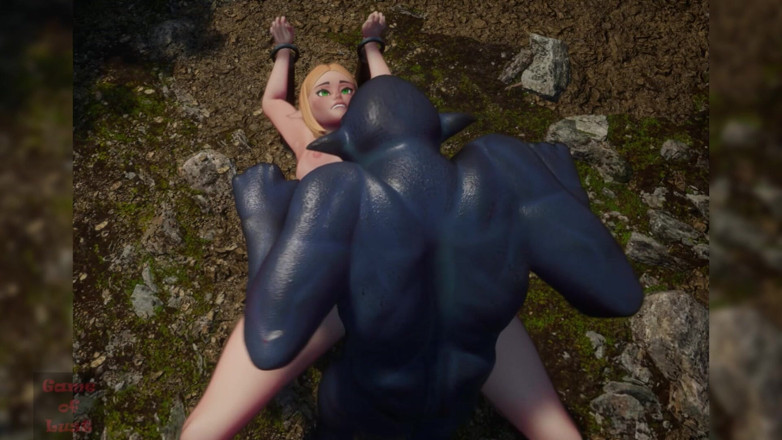 Game of Lust 3D: Gol 3D Blonde Elf Slave Banged by Many Goblins in the...