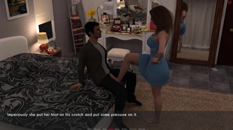 Visual Novels: A wife and stepmother part 63 - sucking wife's feet