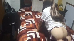 Astrid Cute: Studentka v jejím pokoji po vysoké škole! Zbývají na domácí úkoly a...