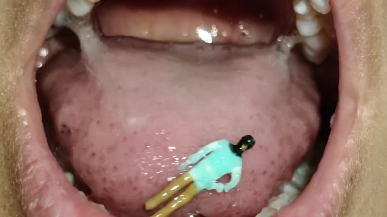 Isabel: Tiny Man Caught Swimming in Spit
