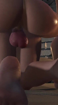Shemale neukt dik meisje zonder condoom en bevruchting | 3D-hentai