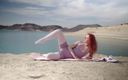 Sheryl X: Yoga Stretching on a Lake