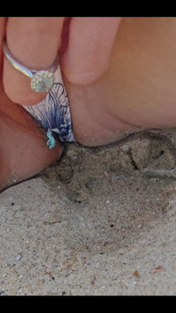 Sometimes I Need to Release Myself Peeing in the Sand at the Beach