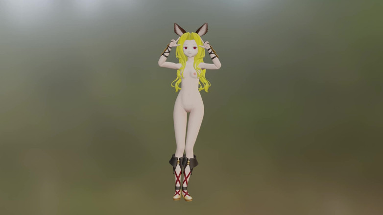 Smixix: S-カタチャポケダンス ブロンドヘアカラー 編集 Smixix