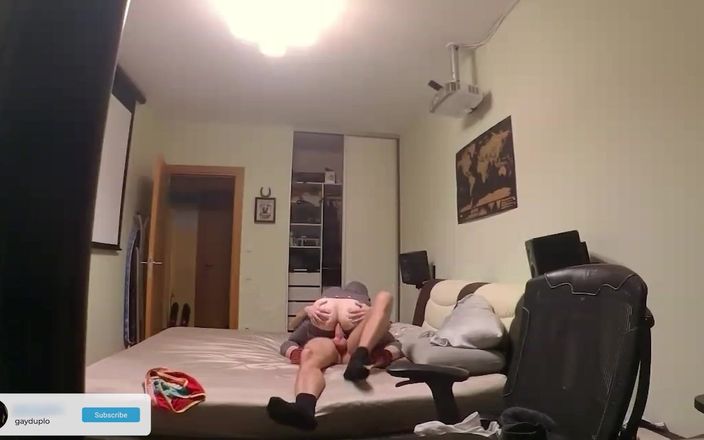 GayDuplo: Casal amador fodendo em pêlo - caseiro doce anal gay sexo