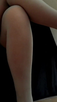 My Sec Tapping Sexy Black Heels in Pantyhose 2