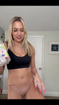 Peeing in an Empty Health Seed Container!!