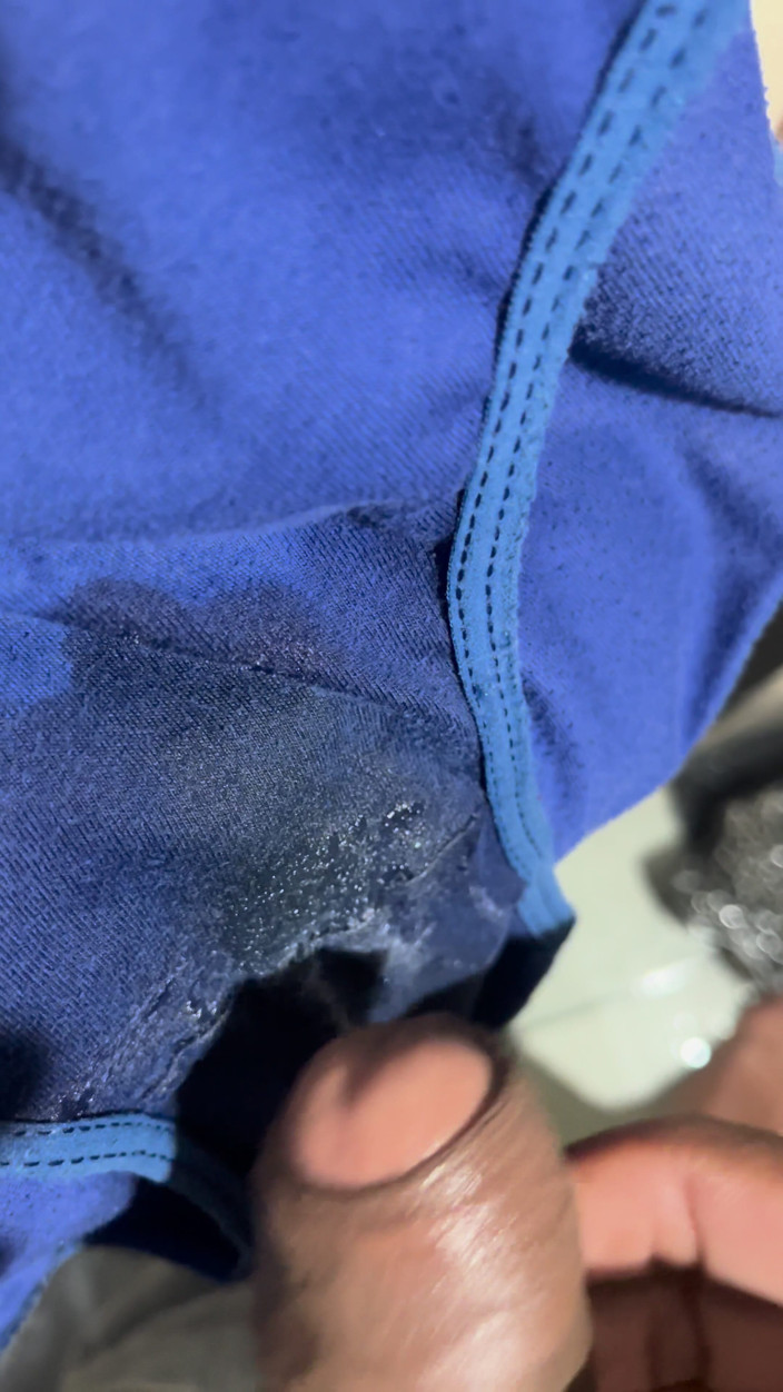 Cumlover35804: Stepsister Sheya Blue Dirty Panties Sniffing and Cum