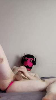 Needy Pet Jerks off with His Toy