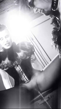 Crossdresser slaves licking mistresses piss