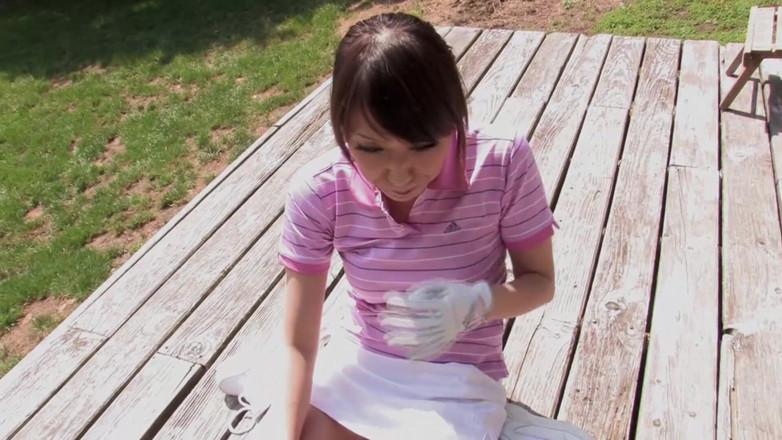 Asiatiques: Golf course oral satisfaction