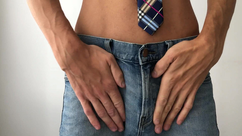 TVJackLong: Masturbação manual de shorts jeans