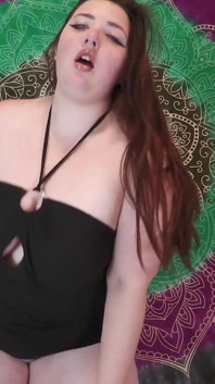 Sexy Seductive Striptease with Hairy BBW Pussy