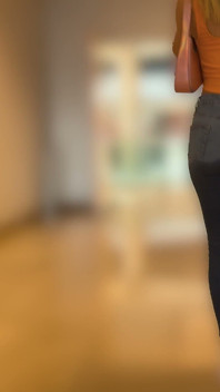 Wetting Jeans in Shopping Mall Pissing and Mouth Piss