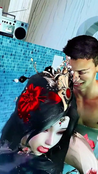 Kozatá prsa strážkyně virtuálních tužeb - 3D animace Hentai