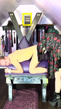 Domme Scarlett Rayne Ties up and Waxes Jake Grand's Legs