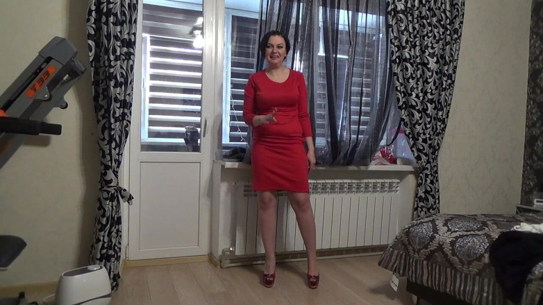 Sexy Milf: The sexiest my outfit N4 Modeling sexy red dress for...