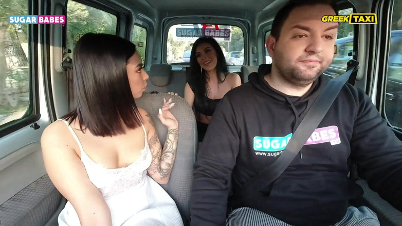 SugarBabesTV: Greek taxi: Sofia Pavlidi Double Tariff
