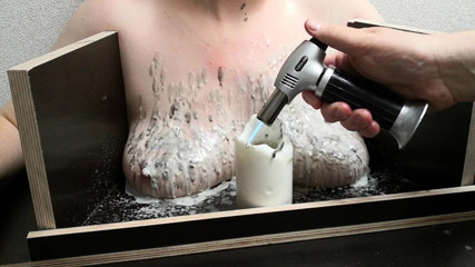 Bouncy Tits Action: The tit waxing machine 2