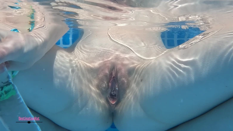 Destination Kat: Underwater Dildo and Cream