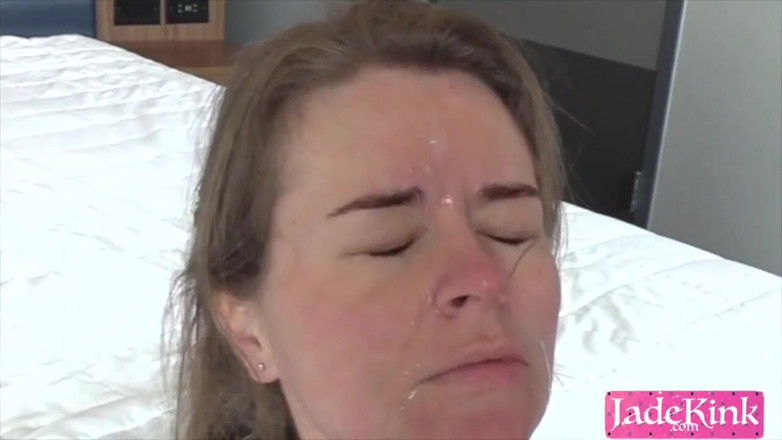 Jade Kink: Submissive Girl Rough Ass to Mouth Analized for Facial Cumshot