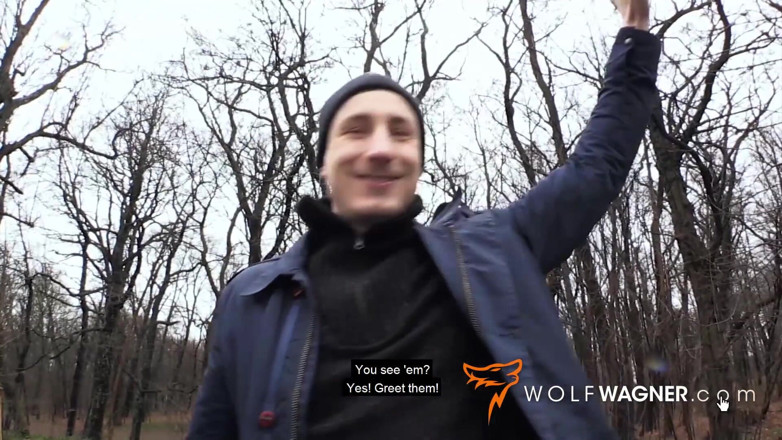 Wolf Wagner Com: Stella gets fucked doggystyle in a park & swallows hot cum!