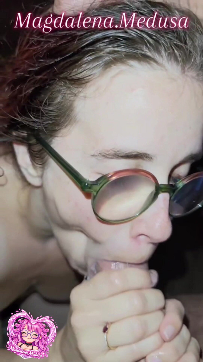 Magdalena Medusa: Slut with Glasses Sucks Like a Bitch up to the...
