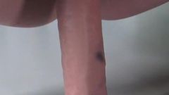 Redhead Teenie Dildo Riding
