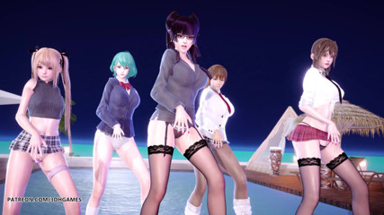 3D-Hentai Games: 2 Phut Hon Sexy Striptease Marie Rose Tamaki Misaki Kasumi...