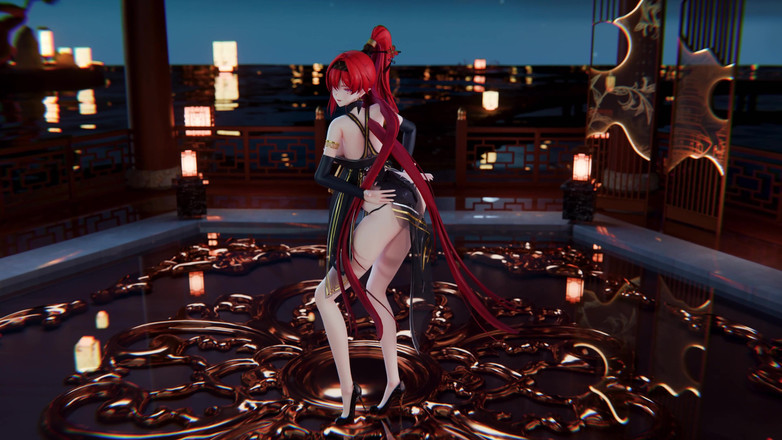 MikuMotion: [mmd] boutique Yinyin-bingbing korejský tanec erotické spodní prádlo obscénní striptýz