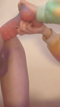 Femboy Raine dildo ošukaná nejlepším přítelem Flare