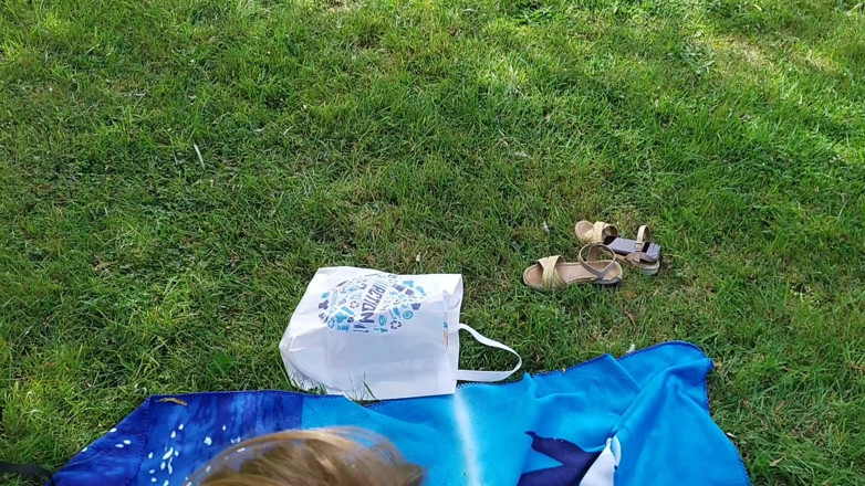 CharnElle: Risky outdoor blowjob center town park, get caught