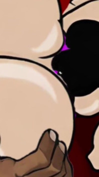 Married Busty Brunette Can't Resist the Sight of a Big Black Cock. Cartoon