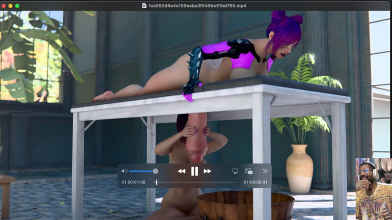 L6RD7BLU3 FUTA: 젖을 짜고 양동이에 사정하는 Cyberpunk 2077 Futa, 그녀가 따먹히는 동안 사방에 사방에 사정하는 거대한 후타 자지 티파