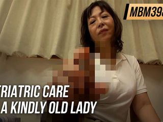 MBM3988: Geriatric care of a kindly old lady care helper who...