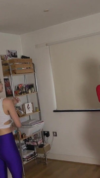 Lilly's Yoga and Bondage Fusion Belt Bound, Hogtied, and Silenced by a Harness Ballgag! (fullhd)