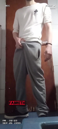 Young Boy Tries to Masturbate in the College Bathroom