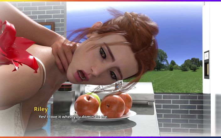 3D cartoon porn: College Kings 3 - Drömmer om Riley - avsugning, footjob och sex bakom...