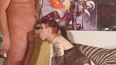 Beth Kinky: Riesige gesichtsbesamung für eine tätowierte schwangere teen-schlampe HD